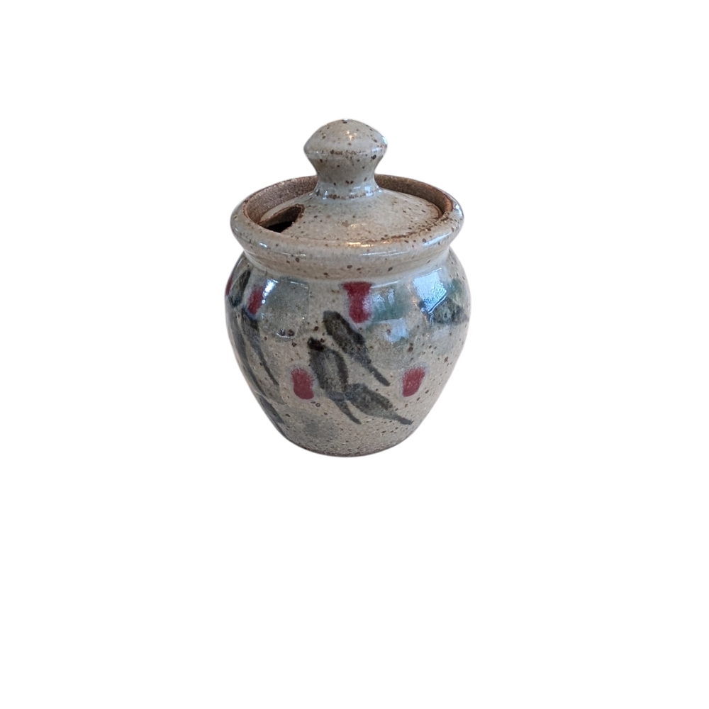 Small Kersey Pottery Glazed Lidded Mustard/Spice Jar – Art Pottery, Handmade